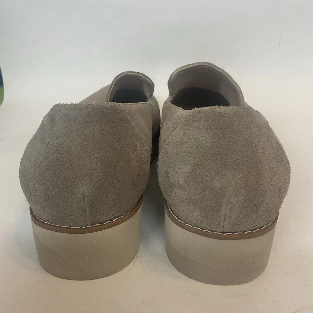 Vionic Women's Kensley Taupe Suede Slip On Loafers Size 9,5 Arch Support Classic